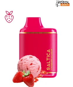 Saltica 6000 Strawberry ice Cream Puff