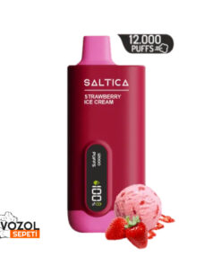 Saltica 12000 Strawberry Ice Cream Puff